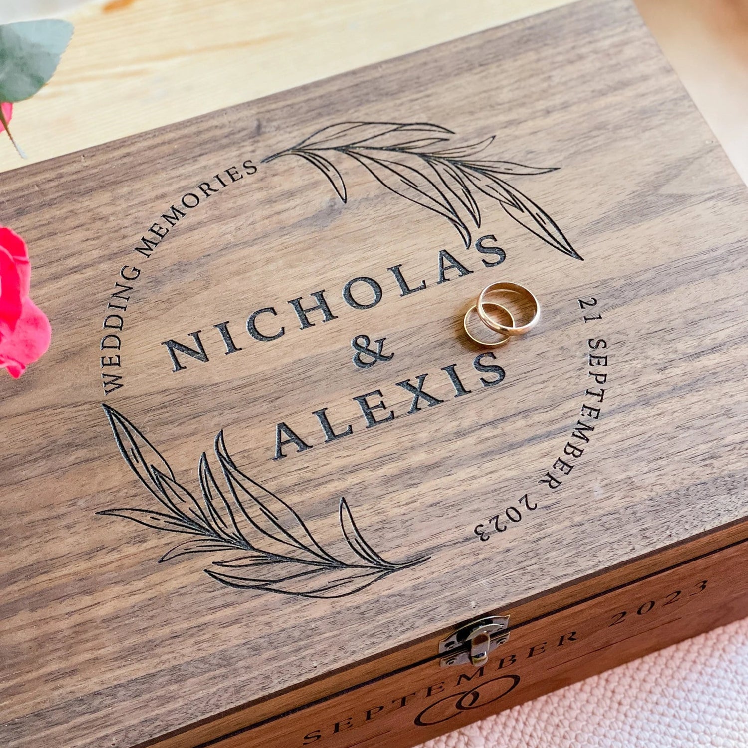 Personalized Wooden Keepsake Box