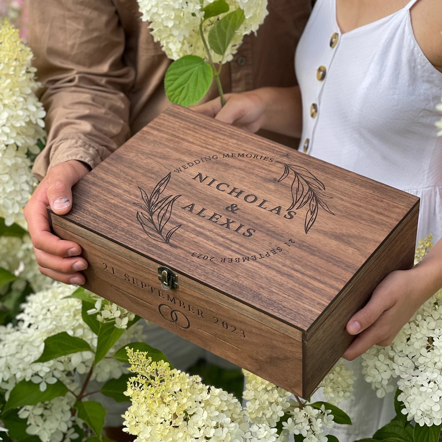 Wedding Card Box β Personalized Wood
