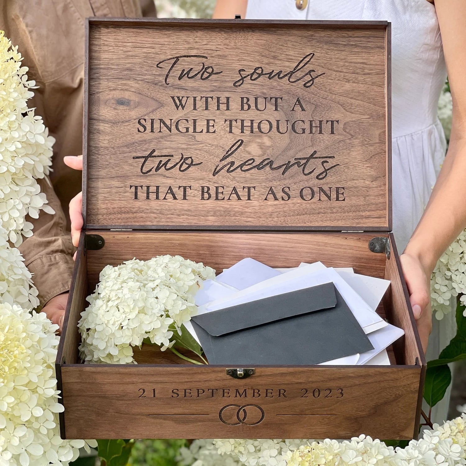 Wedding Card Box β Personalized Wood