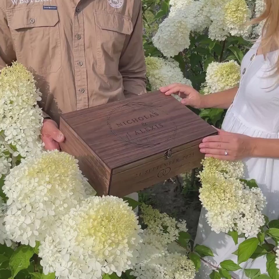 Wedding Card Box β Personalized Wood