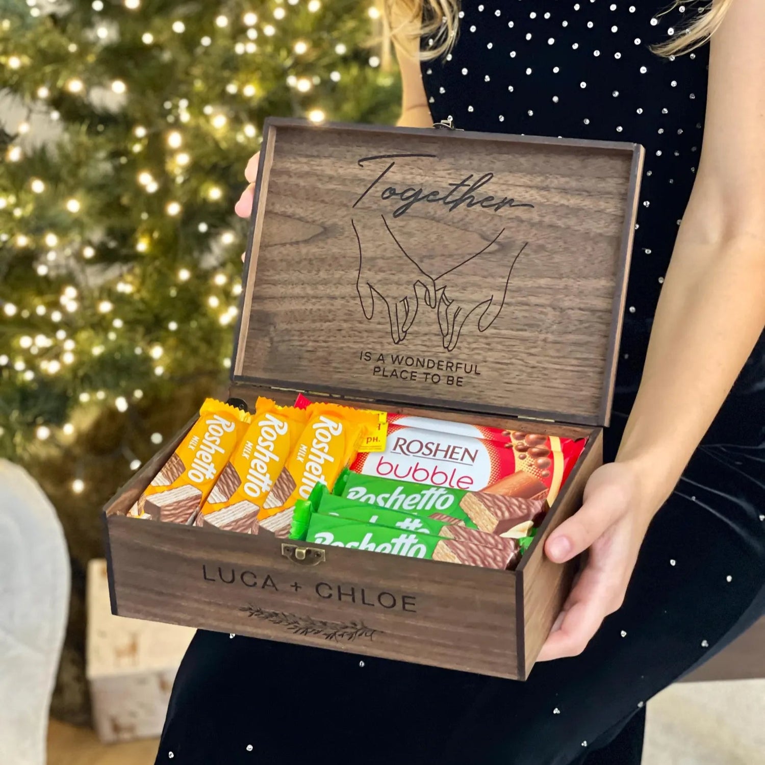 Personalized Wooden Love & Wedding Gift Box
