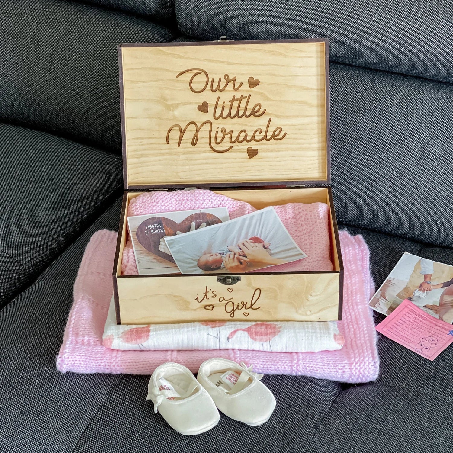 Personalized Baby Keepsake Box