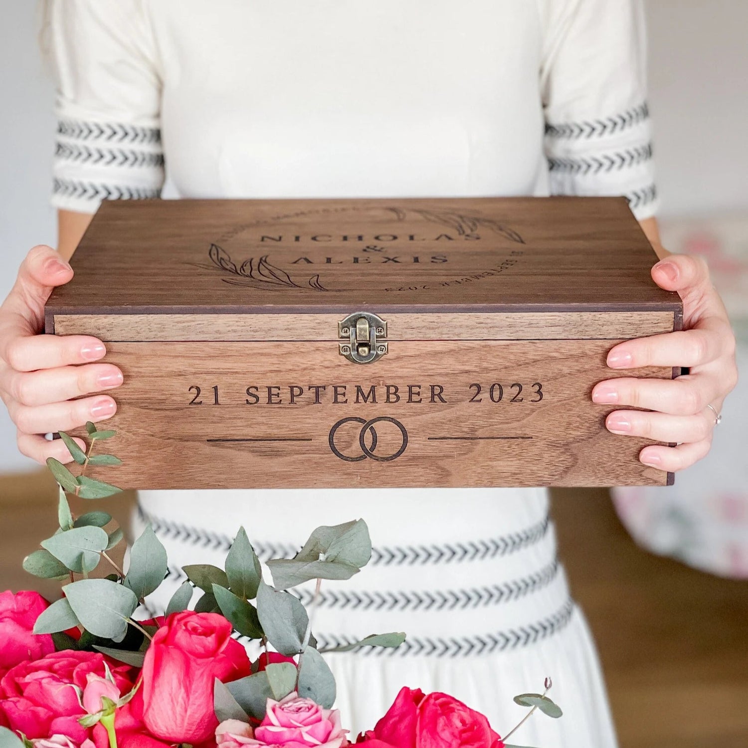 Personalized Wooden Keepsake Box