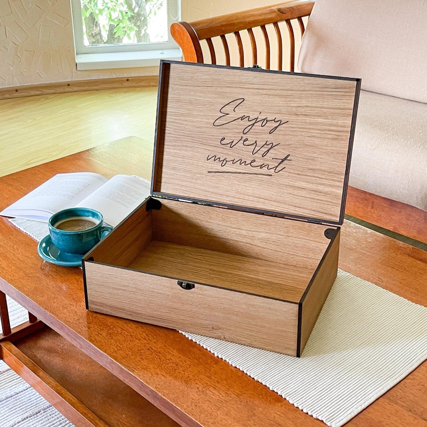 Personalized Wooden Name Box for Him
