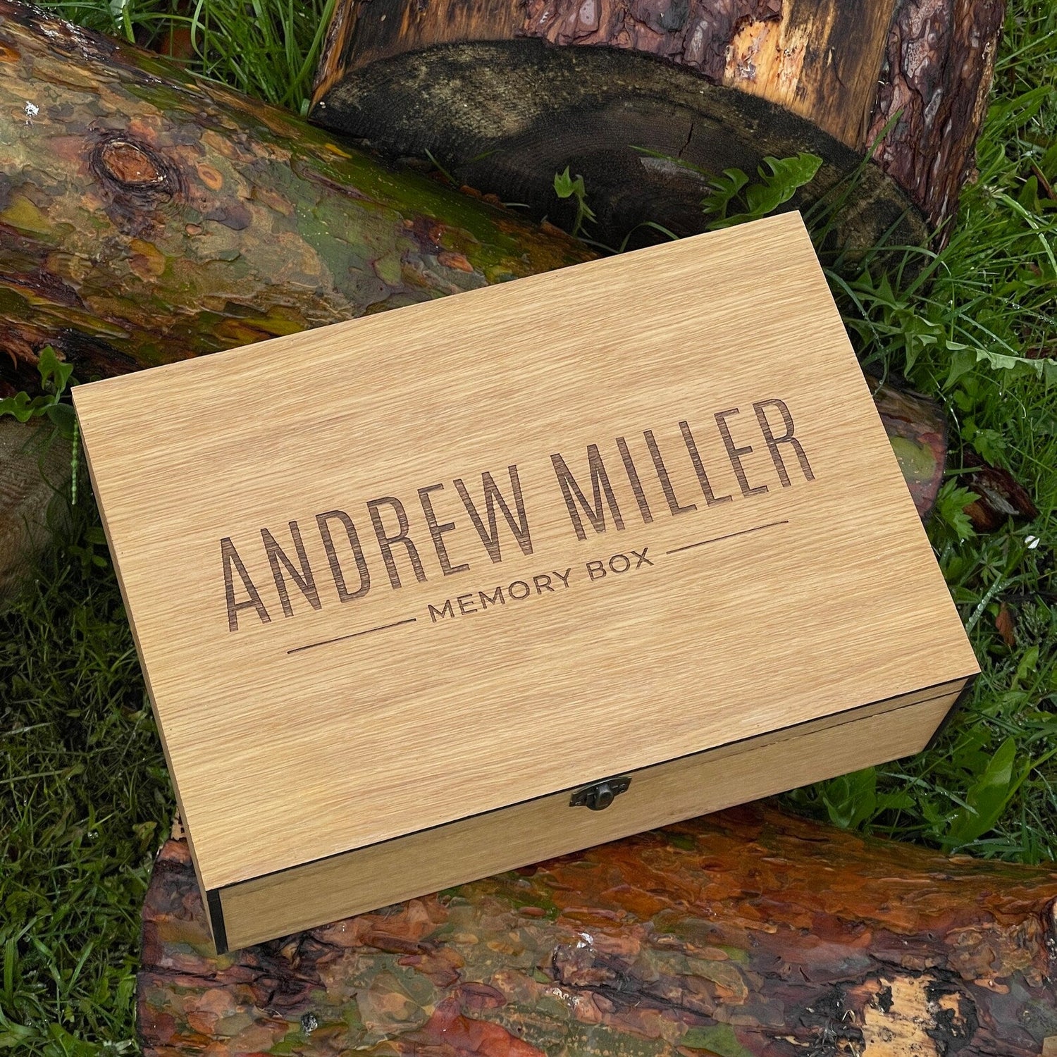 Personalized Wooden Name Box for Him