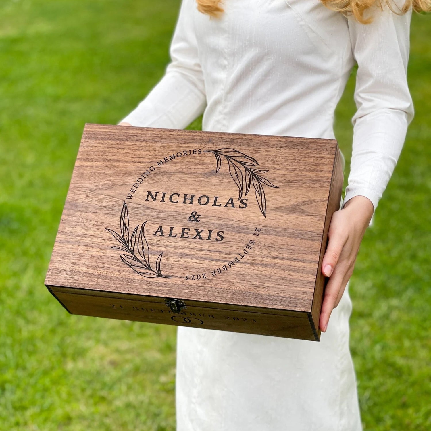 Wedding Card Box – Personalized Wood