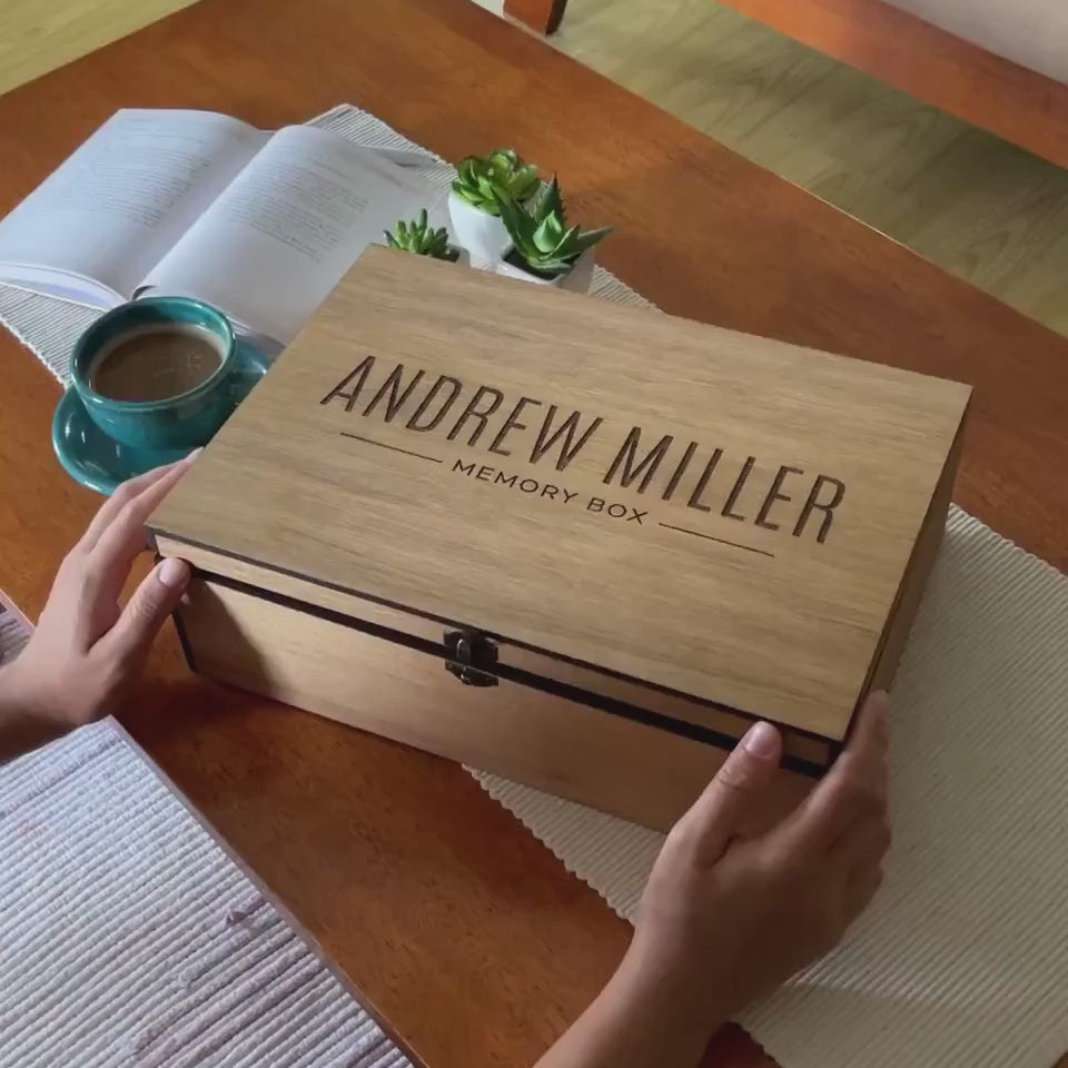 Wooden Name Box for Him