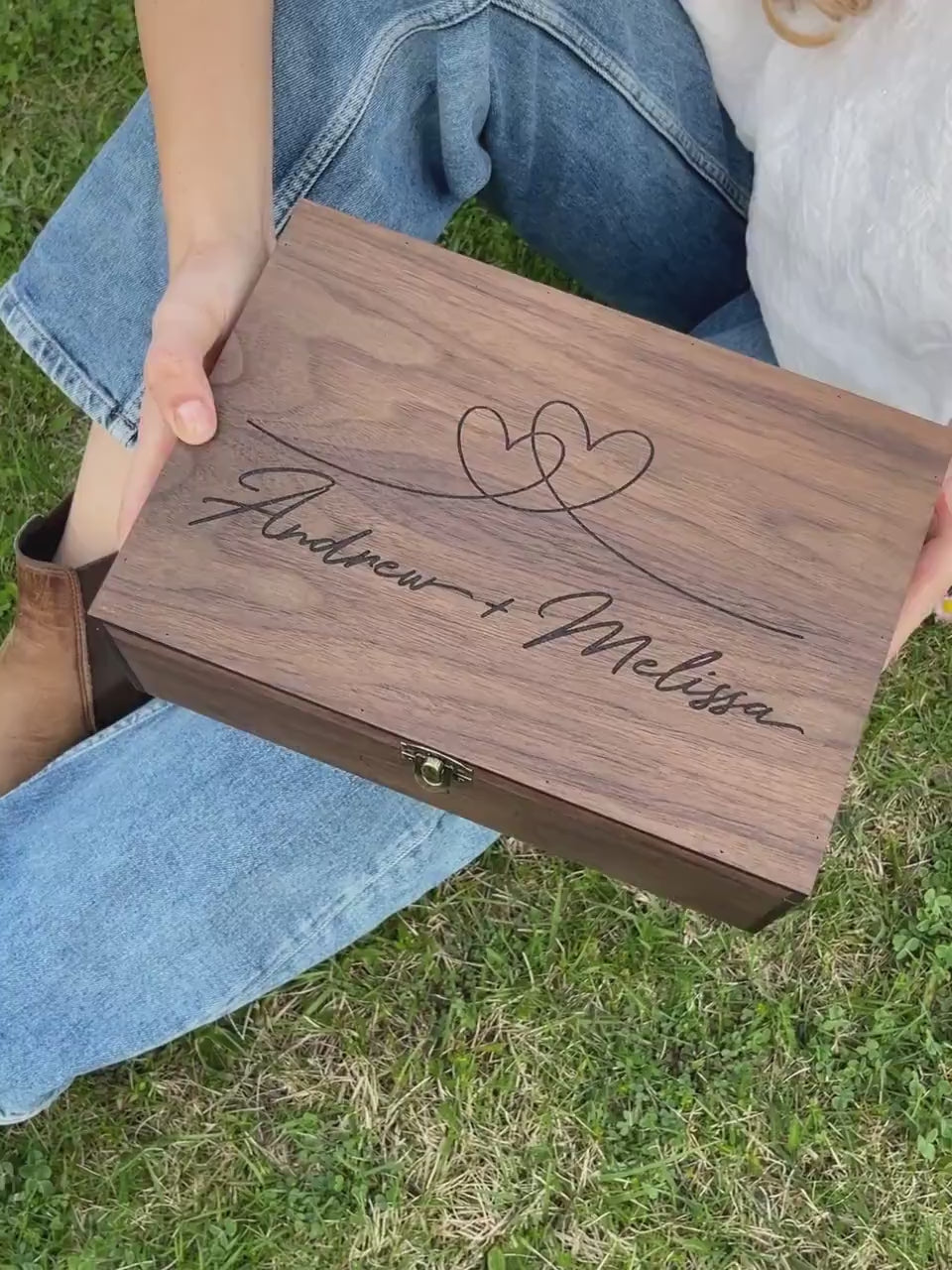 wedding wooden box